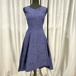 Chic Sleeveless Purple Midi Dress